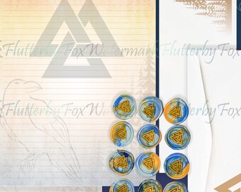 Odin's Knot Stationery Set with Wax Seals | Norse Writing Paper | Nordic Page Set | Norse Letter Paper | Viking Stationery | Odin's Knot