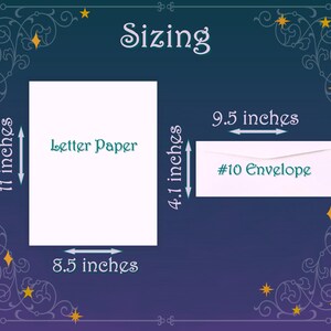 K&ouml;nnte beinhalten: Diagramm, das die Gr&ouml;&szlig;e von Briefpapier und einem #10-Umschlag zeigt. Das Briefpapier misst 8,5 Zoll mal 11 Zoll. Der #10-Umschlag misst 9,5 Zoll mal 4,1 Zoll.