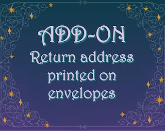 ADD-ON: Return Address Printed on Envelopes