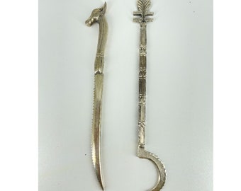 Pewter Reproduction of Coptic Art Ophthalmic Surgical Instruments