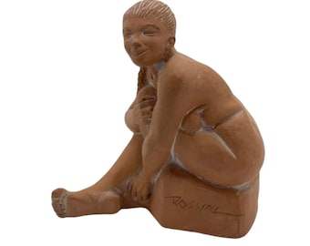 Hand carved Woman Figurine