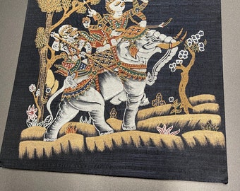 Exquisite Thai Art Print on Cloth