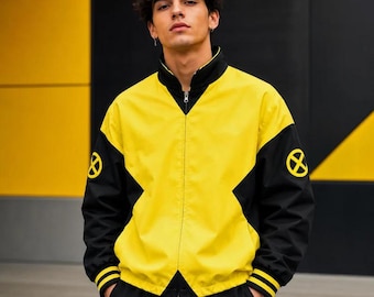 X-Men 97 Geel Zwart Bomberjack – Windjack geïnspireerd op de strip (Cosplay)