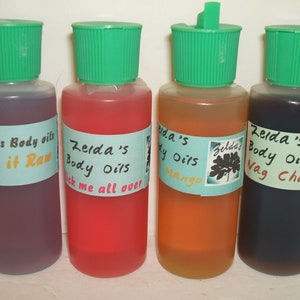 Zelda&#39;s Body Oil 2oz Egyptian Musk Perfume Oil Choose from 40 and more Scents |