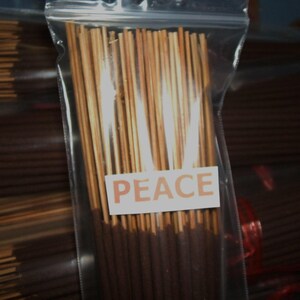 Zelda's Incense package called Peace. Scented in a mixture of mellow kinds of notes