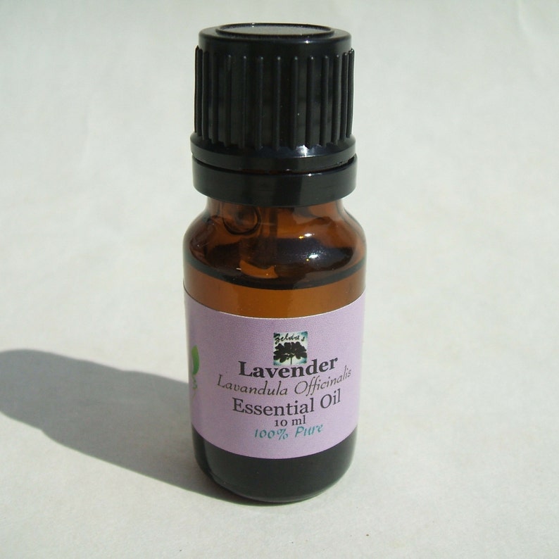 Zelda's Lavender Essential Oils in Euro amber dropper bottle