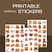Cozy Autumn Printable Stickers image 3