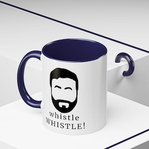 Roy Kent Whistle Mug, Ted Lasso Inspired Coffee Mug, Football Fan Gift, Funny TV Show Mug, Accent Cup