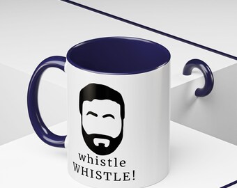 Roy Kent Whistle Mug, Ted Lasso Inspired Coffee Mug, Football Fan Gift, Funny TV Show Mug, Accent Cup