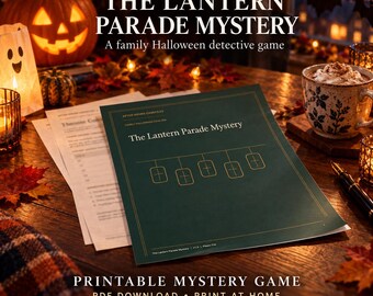 The Lantern Parade Mystery – Family Halloween Detective Game (PDF Download)