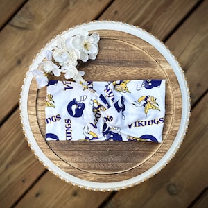Minnesota Vikings twisted headband, turban headband,yoga headband,boho headband,adult headband, head wrap,twist headband, wide headband