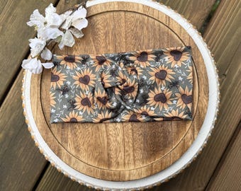 Fascia per capelli da donna con farfalle e fiori intrecciati, turbante, fascia yoga, fascia boho, fascia per adulti, turbante, fascia attorcigliata, fascia larga