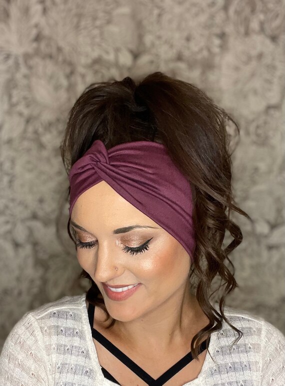 Adult Grape Twisted Headband Turban Headbandyoga Etsy