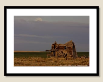 Collapsing Farmhouse at Sunrise