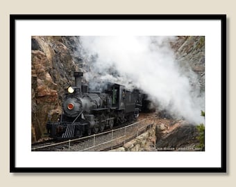 D&RGW Engine 168 Exiting Rock Tunnel