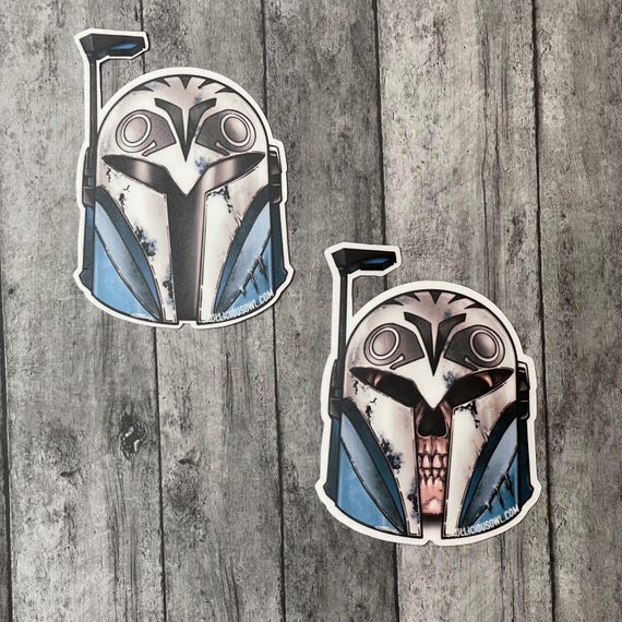 Bo-Katan Helmet  Sticker | The Mandalorian Sticker | Bo-Katan Decal | Bokatan Kryze Sticker | Bo-Katan Skull Helmet