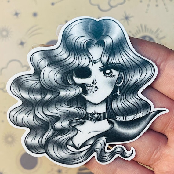 Sailor Neptune Sticker | Manga Sticker | Sailor Moon Manga Style Vinyl Sticker | Outer Senshi | 90's Anime | Michiru Kaiou | Sailor Neptune