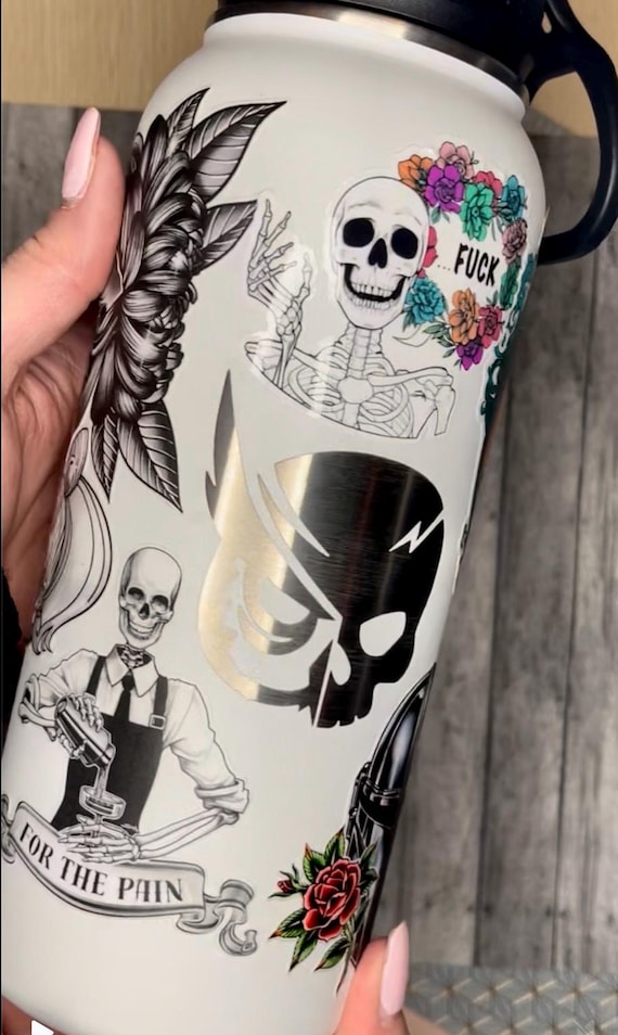 Waterbottle + 2 Stickers | Stainless Steel 35oz Water Bottle plus 2 Stickers of your choice