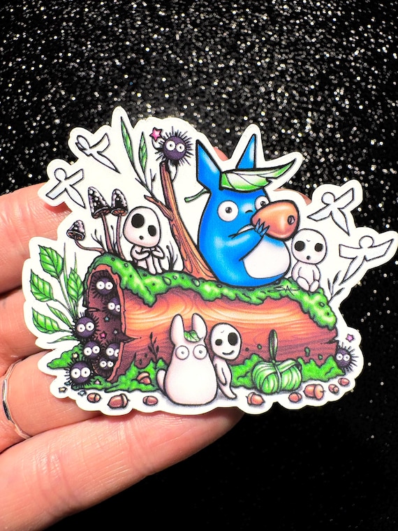 Ghibli Spirits Sticker | Totoro, Soot Sprites, Forest Creatures (Matte Finish)