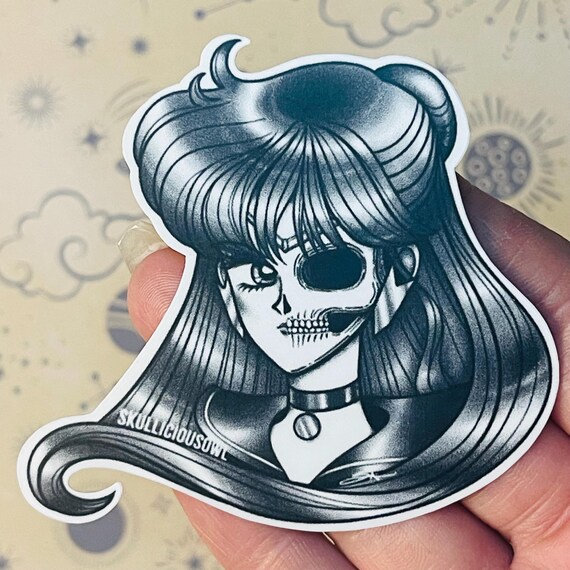 Sailor Pluto Sticker | Manga Sticker | Sailor Moon Manga Style Vinyl Sticker | Outer Senshi | 90's Anime | Setsuna | Sailor Pluto |