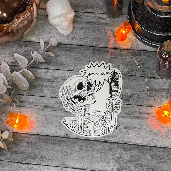 Gorgeous Skull Sticker | Vinyl Sticker | Skull Sticker | Skull Art | Funny Sticker