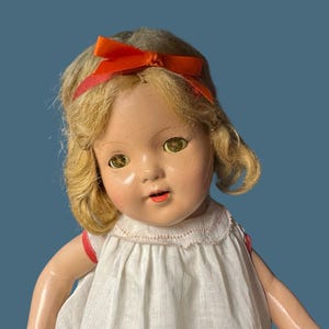 Vintage 1930er Jahre Shirley Temple Type Composition Puppe