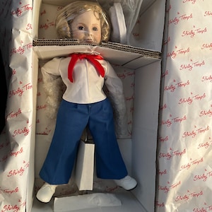 MIB Danbury Mint Shirley Temple Captain January Doll Vintage 1986