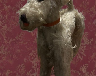 Vintage Jointed Airedale Dog