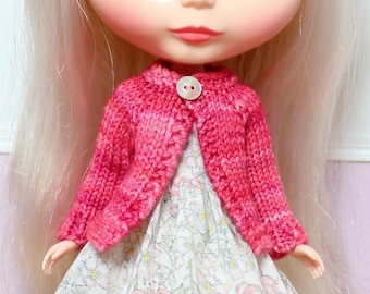 BLYTHE doll knit sweater - sweetheart pink wool