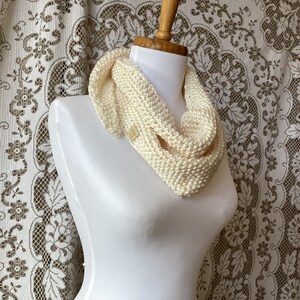 Hand knit wool bandana, shawl, wrap, scarf image 4