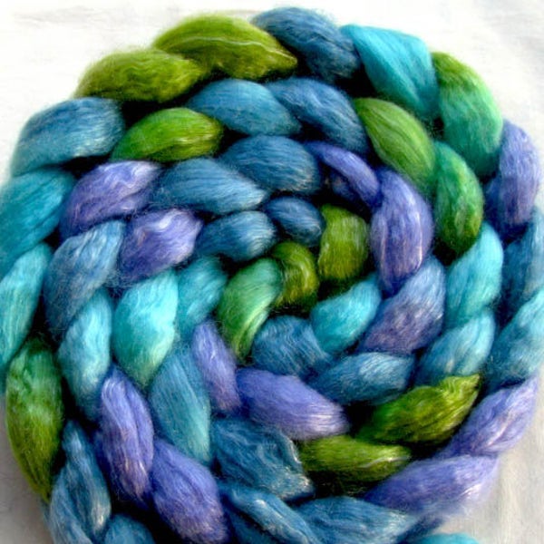 Merino/Tencel Combed Top 4 oz. Hand Painted