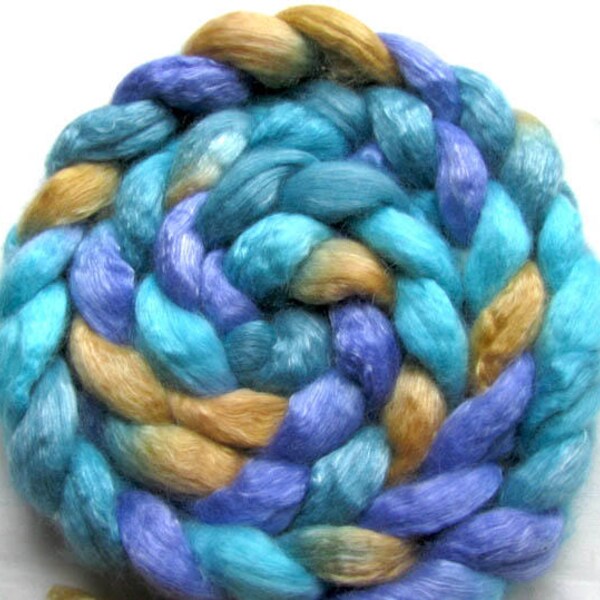 Merino/Tencel Combed Top 4 oz. Hand Painted