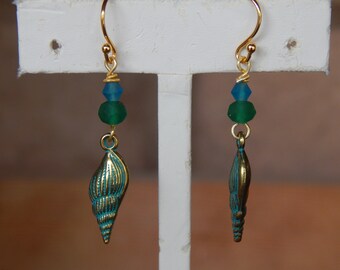 Seashell Charm Earrings