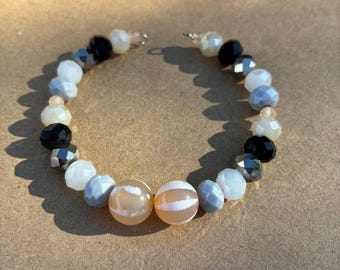 Moon Shadow Memory Wire Cuff
