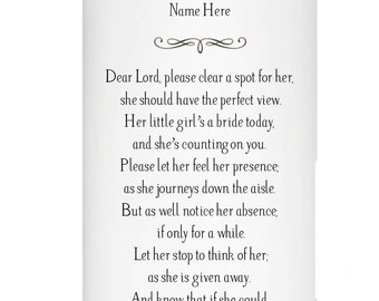 Remembrance Candle to honor Mother, Father or Grandparent at weddings