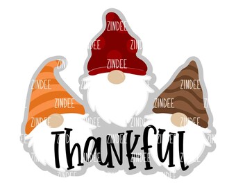 Thanksgiving Gnomes Acrylic Blank- Sticker- UV DTF (2 inch) NO Hole