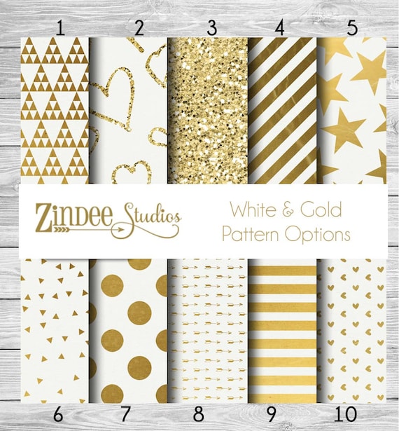 White and Gold Printed Vinyl, Adhesive Vinyl, Heat Transfer Vinyl, Pattern Heat  Transfer, Printed HTV or ADHESIVE Lily 