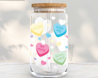 Conversation Hearts UV DTF Wrap-16 oz (approx. 9.5"x4")