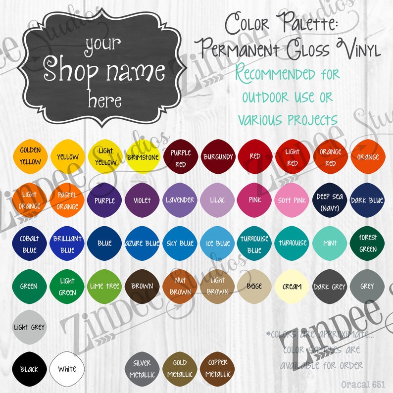 oracal 651 color chart with names oracal 651 color chart with names