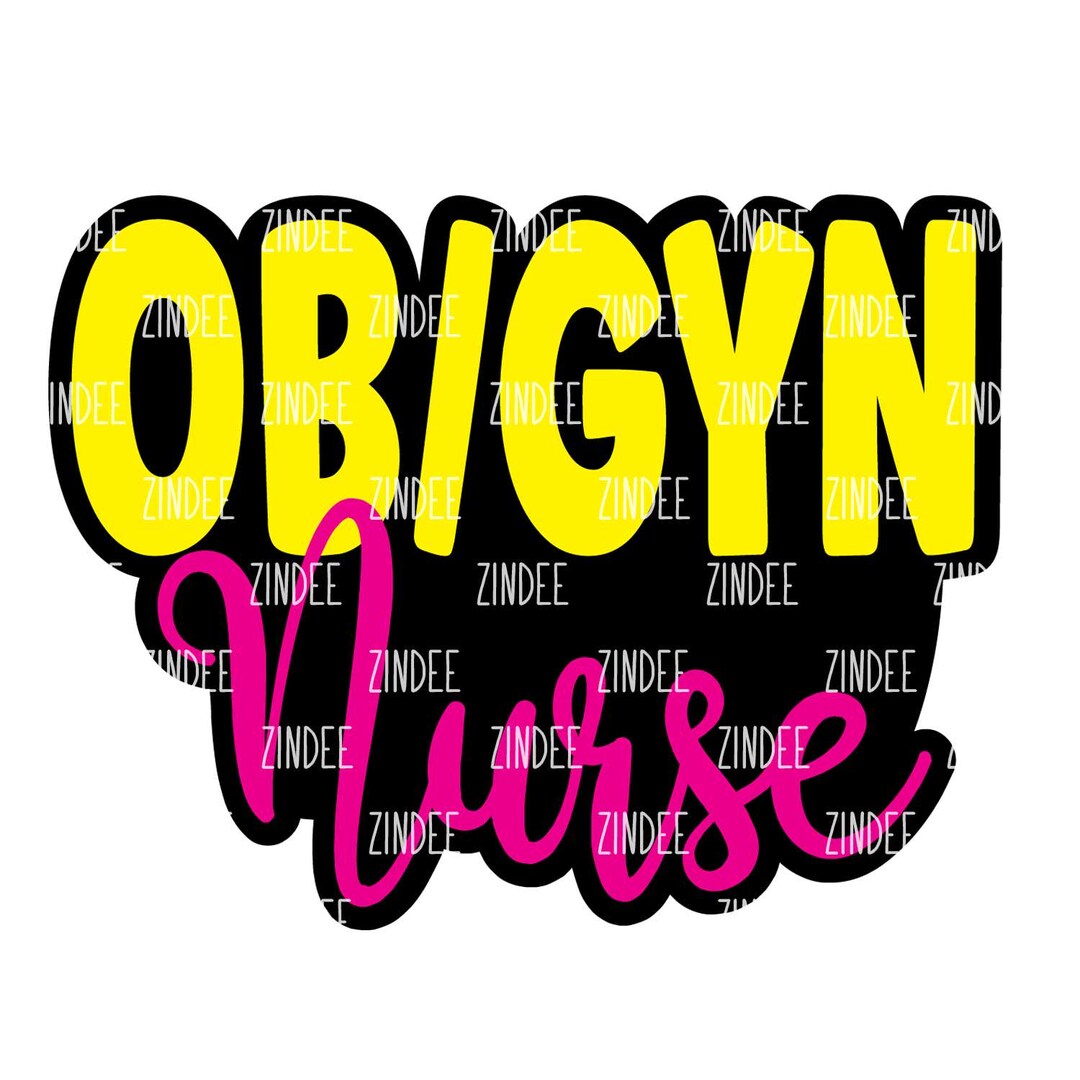 OBGYN Nurse Acrylic BLANK and Matching UVDTF Sticker (2 Inch) No Hole ...