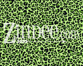 Green Cheetah Glam heat transfer vinyl or adhesive vinyl, heat transfer vinyl, pattern heat transfer, printed HTV or ADHESIVE