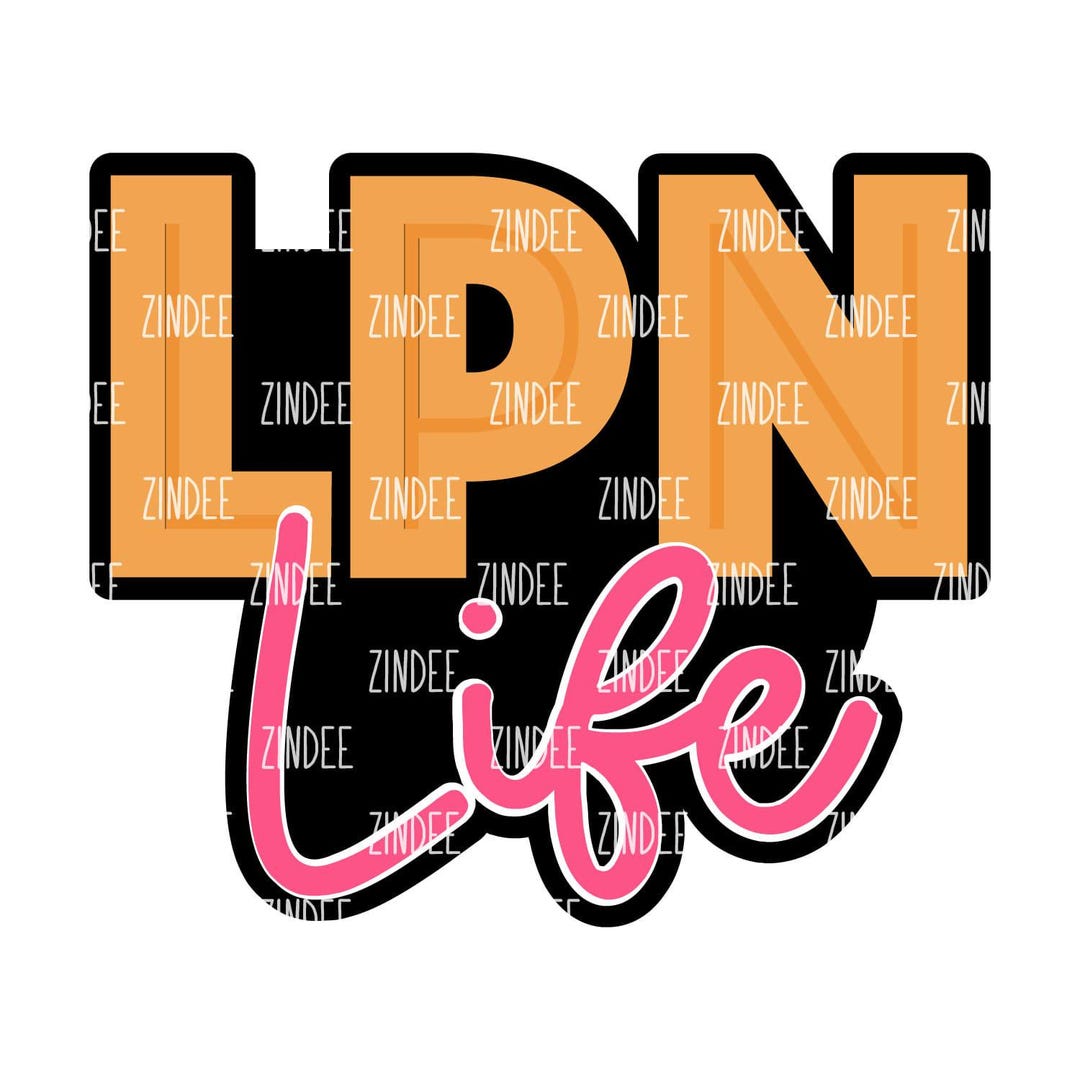 LPN Life Acrylic BLANK and Matching UVDTF Sticker (2 Inch) No Hole ...