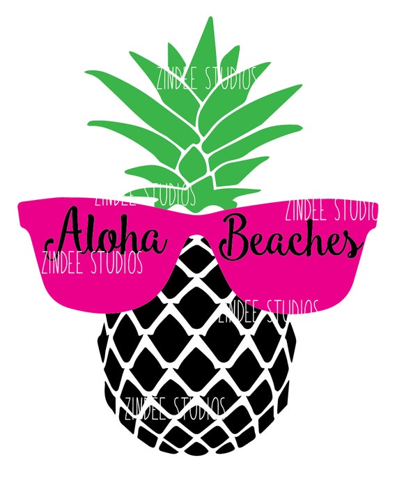 Download Free Pineapple Aloha Beaches Suglasses Beach Cut File Vinyl Ready Etsy SVG Cut Files