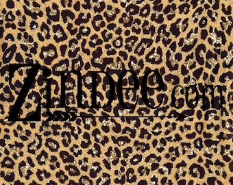 Glitter Leopard vinyl heat transfer vinyl or adhesive vinyl, heat transfer vinyl, pattern heat transfer, printed HTV or ADHESIVE
