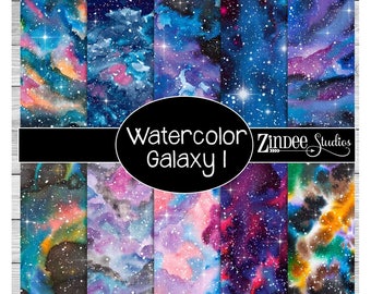 Watercolor galaxy 1 printed vinyl, adhesive vinyl, heat transfer vinyl, pattern heat transfer vinyl, printed HTV or ADHESIVE vinyl