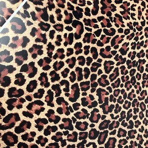 Animal Print Fur, vinilo adhesivo, vinilo de transferencia de calor, transferencia de calor de patrón, HTV impreso o lirio ADHESIVO imagen 2