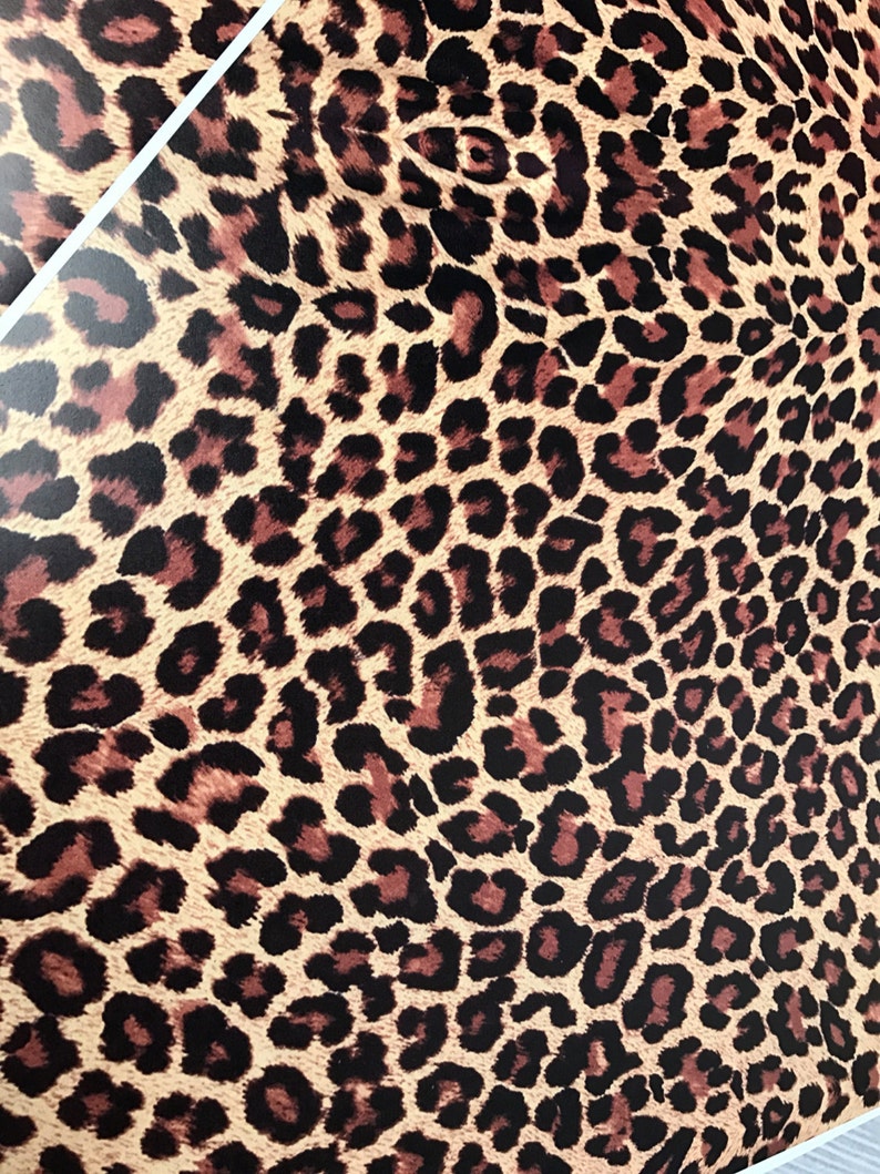 Animal Print Fur, vinilo adhesivo, vinilo de transferencia de calor, transferencia de calor de patrón, HTV impreso o lirio ADHESIVO imagen 2