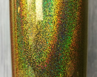 Gold Holographic Glitter Adhesive Vinyl, 651 equivalent, oracal, vinyl, sticky vinyl, glitter adhesive vinyl, vinyl for crafts
