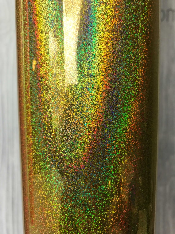 Gold Holographic Glitter Adhesive Vinyl, 651 Equivalent, Oracal, Vinyl,  Sticky Vinyl, Glitter Adhesive Vinyl, Vinyl for Crafts 