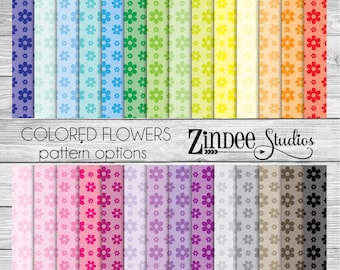 Patterned vinyl, colorful flowers printed vinyl, adhesive vinyl, heat transfer vinyl, pattern heat transfer, printed HTV or ADHESIVE